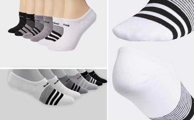 Adidas Women's Super No Show Climate Socks 6-Pack ONLY $13.50 (Regularly  $20) | Free Stuff Finder