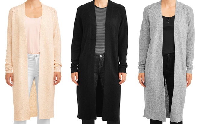 Time and Tru Duster Women's Cardigan 
