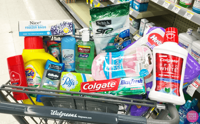 Walgreens Cart Full of Products