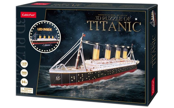 Titanic 3D Puzzle Ship 266-Piece JUST $30 + FREE at (Regularly $60) | Free Stuff Finder
