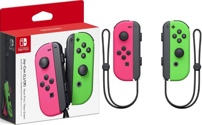 stilhed udvide Charmerende Nintendo Switch Joy-Con Pair Neon Pink & Neon Green Just $69 at Walmart.com  | Free Stuff Finder