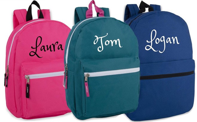 Personalized Embroidered Kids' Backpack ONLY $17.50 + FREE Shipping (Regularly $50)