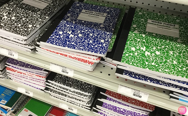8 FREE Composition Notebooks at Dollar Tree + FREE Pickup (New TCB Members)