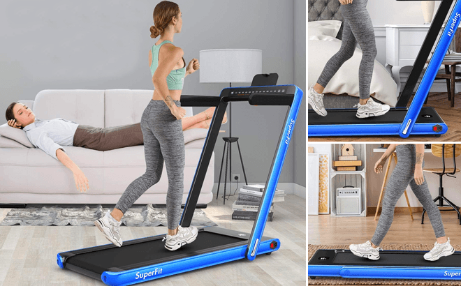 goplus 2 in 1 folding treadmill