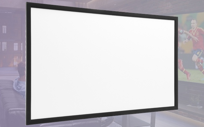 Insignia 100 Inch Projector Screen ONLY $199 + FREE Shipping (Reg $350) - Today Only!
