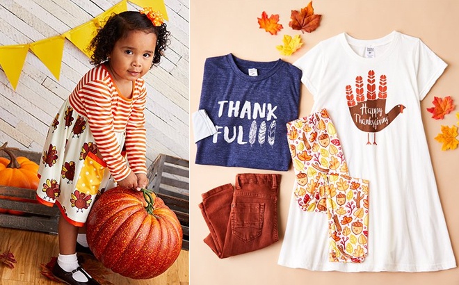Kids Thanksgiving Apparel & Accessories for Up to 60% Off - Starting From ONLY $9.99!