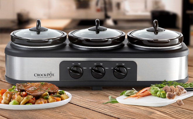 Slow Trio Cooker and Food Warmer Starting at ONLY $20 - Crock Pot, Farberware!