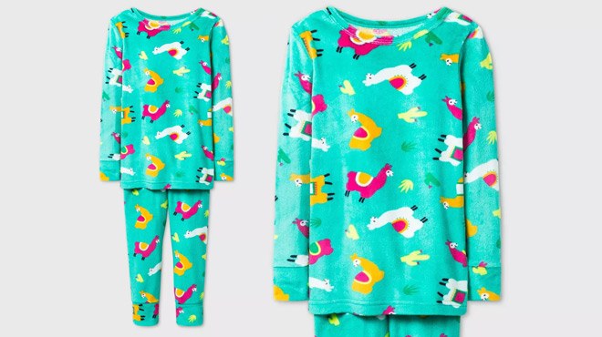 Cat and jack shop llama pajamas