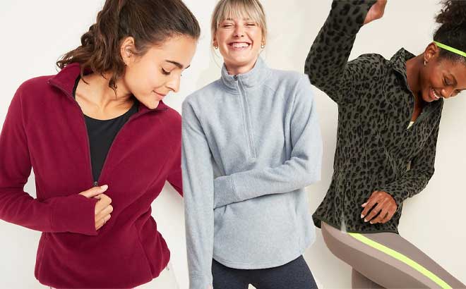 old navy microfleece zip up