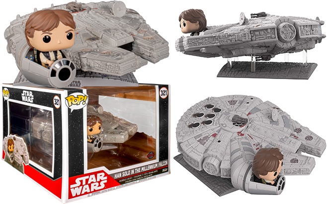 Han Solo in Millennium Falcon #321 Amazon Exclusive Funko Pop Deluxe Star Wars 