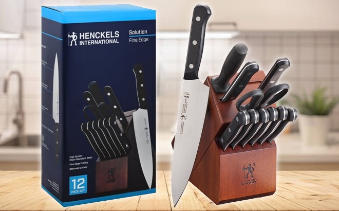J.A. Henckels International Solution 15-Pc. Knife Block Set - Macy's