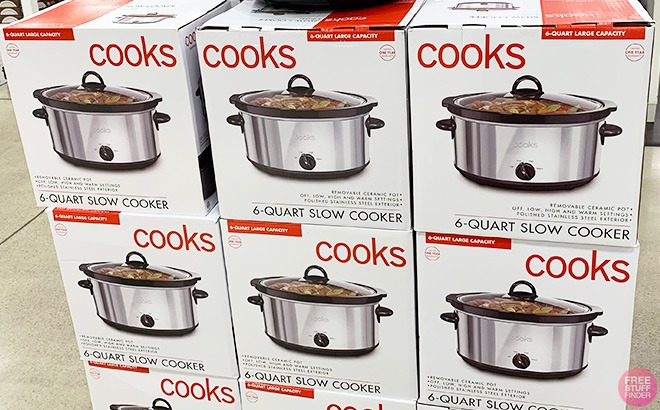 Cooks 6-Quart Slow Cooker $21.99