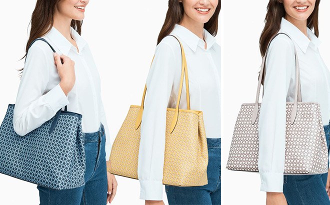 kate spade link tote large