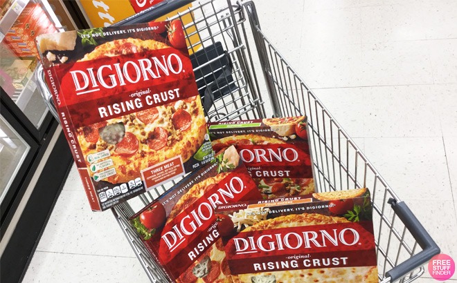 Four DiGiorno Pizzas in Cart at Walgreens