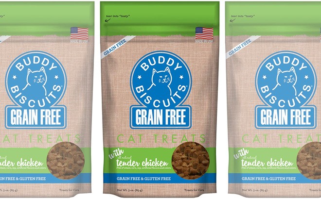 Buddy Biscuits 3-Ounce Cat Treats $1