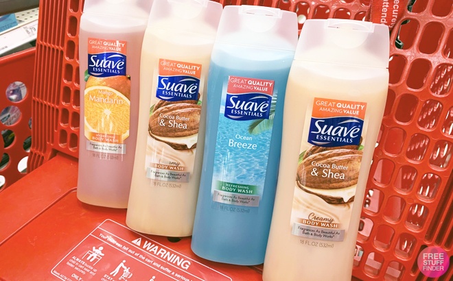 4 Suave Body Wash Bottles $1.74 Each!