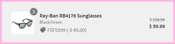 ray ban promo code