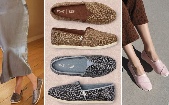 toms leopard print flats