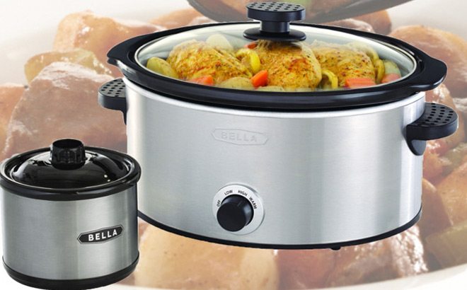 5-Qt Bella Slow Cooker with Dipper on sale for $17.99