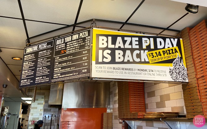 Blaze 11-Inch Pizza for $3.14!