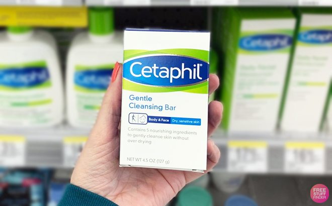 Cetaphil Cleansing Bar 3-Pack $7.56