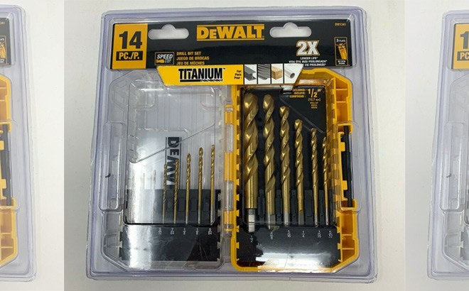 DEWALT 14-Piece Drill Bit Set $16.98 (Reg $39)