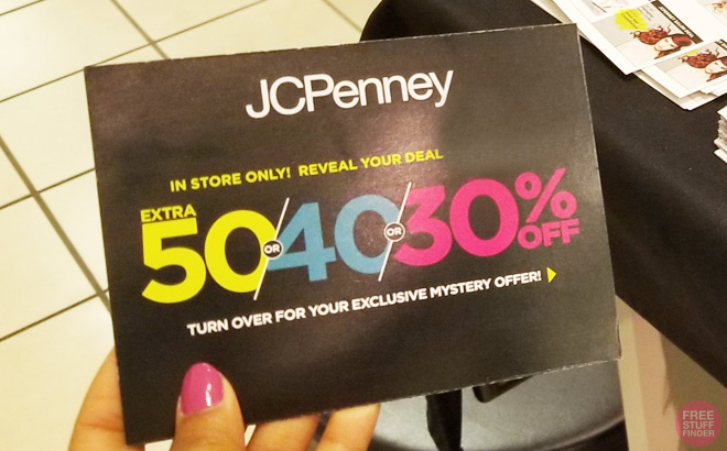 JCPenney Mystery Coupon (Starting April 1st) – In Store Only! | Free Stuff  Finder
