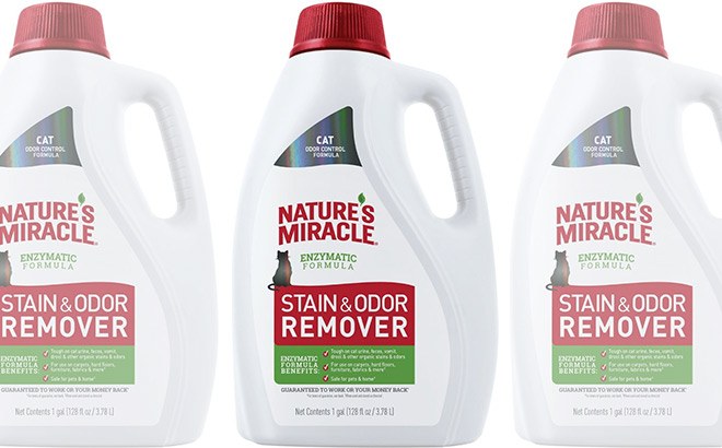 Nature's Miracle Stain & Odor Remover 1-Gallon $9 (Reg $27)
