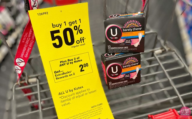 U By Kotex Liners 27¢ Each!