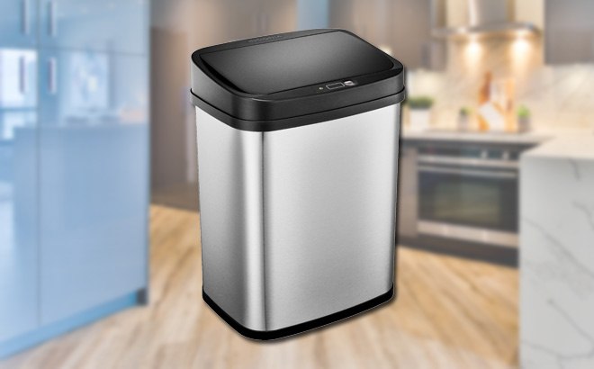 3-Gal Insignia Automatic Trash Can on sale for $19.99
