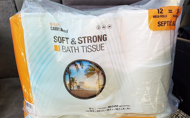 Target Clearance Find: Miami CarryOn Toilet Paper 12-Pack $1.25 Each (Reg $7)