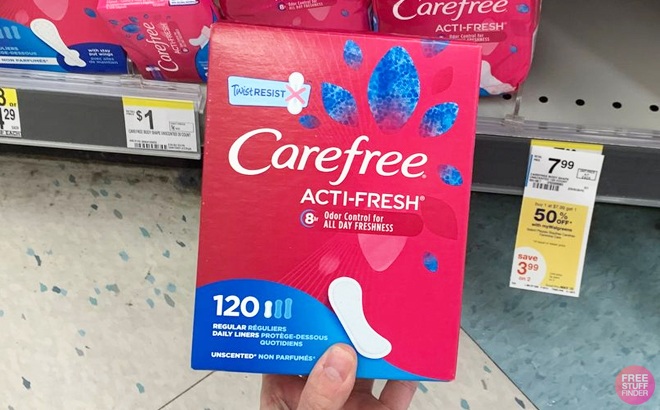 Carefree Liners 120-Count $4.50 Each
