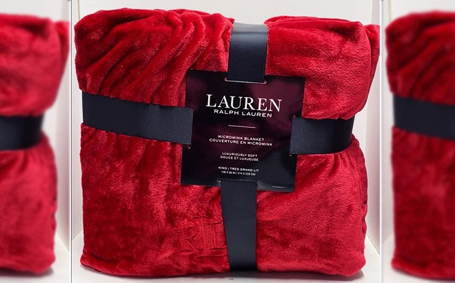Ralph Lauren Micromink Blanket $32 (Reg $80) | Free Stuff Finder