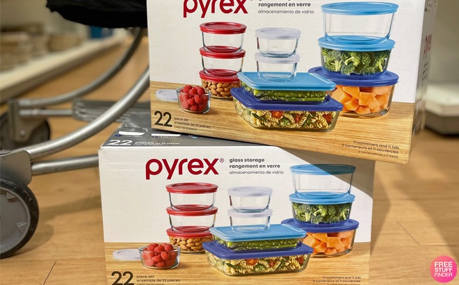 Pyrex 22-Piece Food Storage Set $30 Shipped!