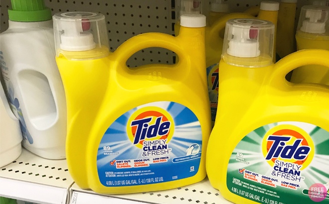 Tide Simply Detergent 89-Loads Only $6!