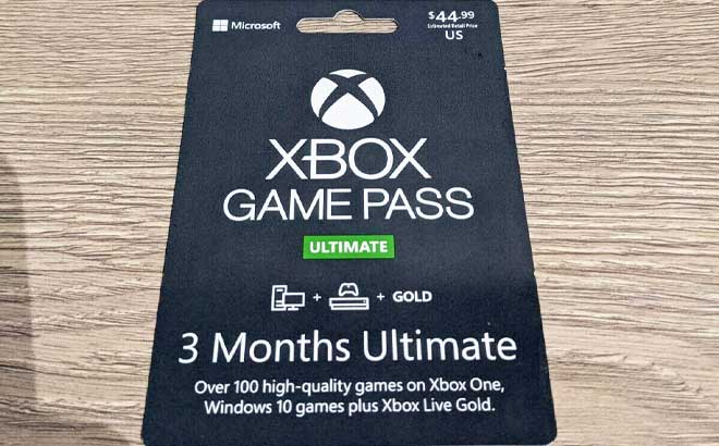 Xbox 3-Month Ultimate Game Pass $39.99