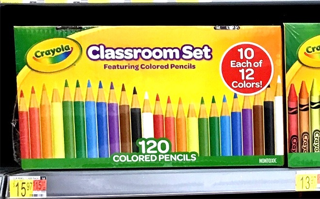 Crayola 120-Piece Colored Pencil Set $9.47!