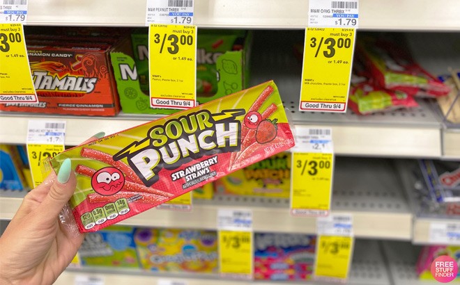 Sour Punch Straws 25¢ Each!