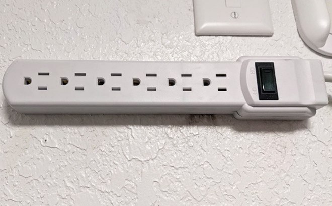 6-Outlet Surge Protector $5.94