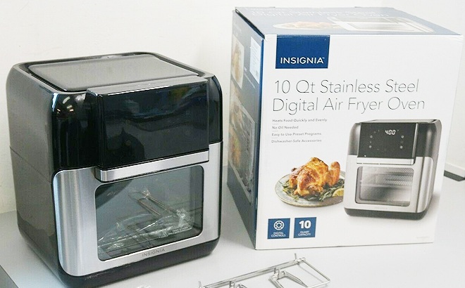 Digital Air Fryer Oven Details about   Insignia 10 Qt Stainless Steel 