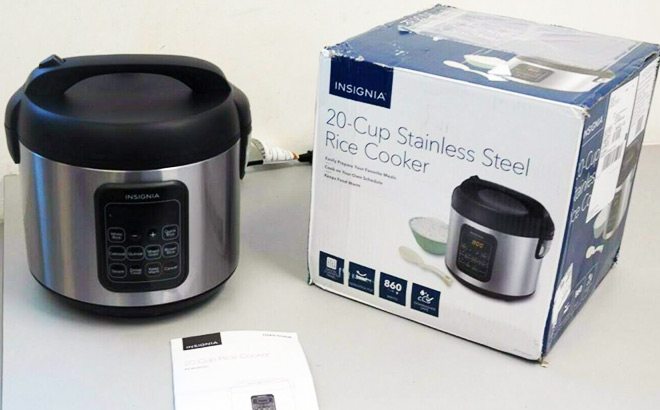20-Cup Insignia Rice Cooker & Steamer $24.99