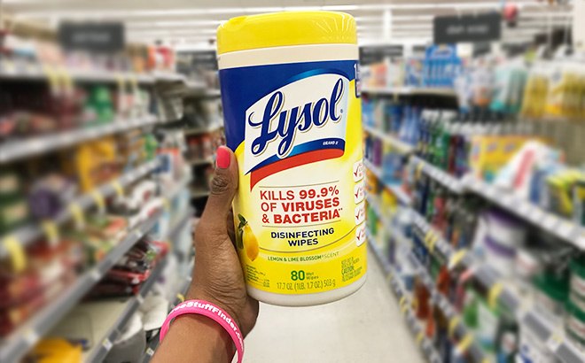 Lysol 80-Count Disinfecting Wipes $2