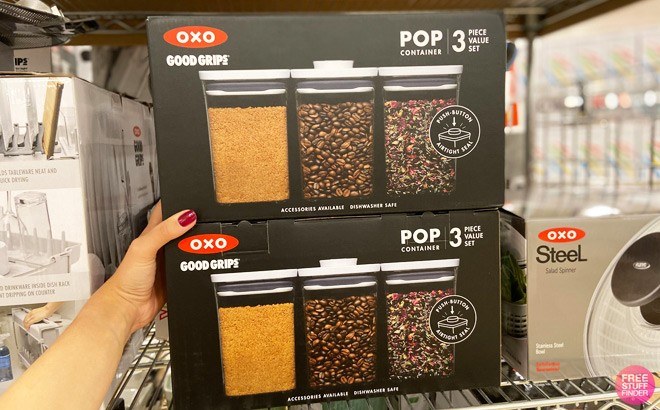 OXO 3-Piece Container Set $21 (Reg $52)!