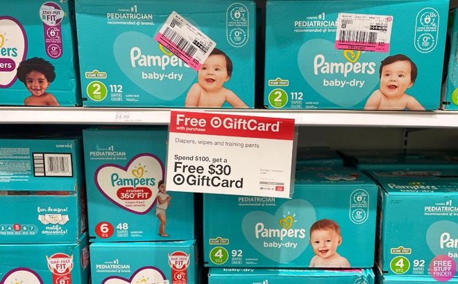 FREE $30 Target Gift Card with $100 Diapers Purchase
