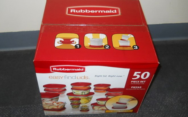 Rubbermaid 50-Piece Easy Find Lids Food Storage Set 