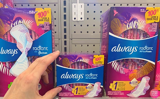 Always Pads 67¢ Each!
