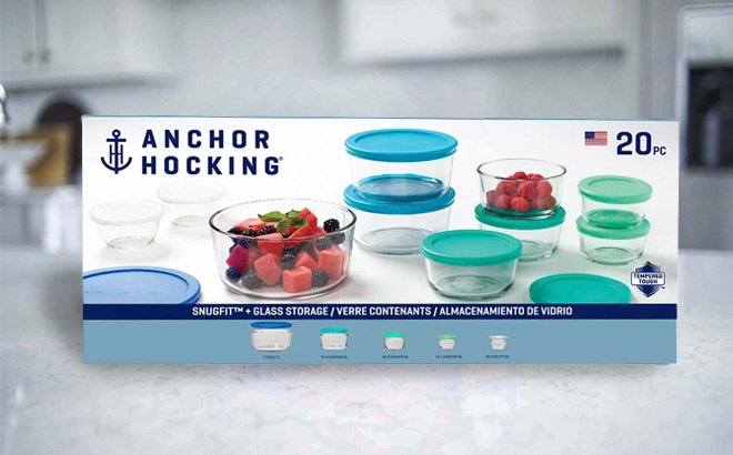 Anchor Hocking 20-Piece Storage Set $21!