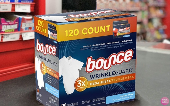 Bounce Dryer Sheets 120-Count for $5.69!