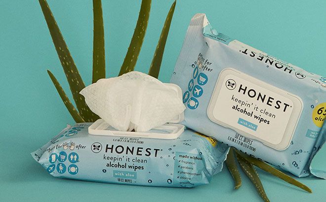 Honest Alcohol Wipes 150-Count $13