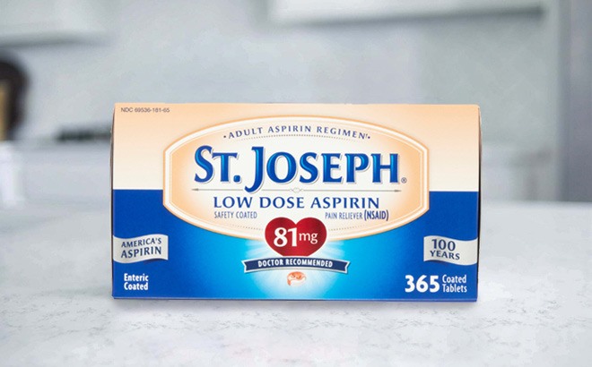 St. Joseph Low Dose Aspirin 365-Count for $4!